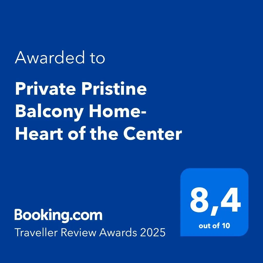 Private Pristine Balcony Home- Heart Of The Center Thessaloniki Apartment